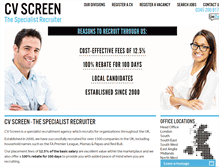 Tablet Screenshot of cvscreen.com